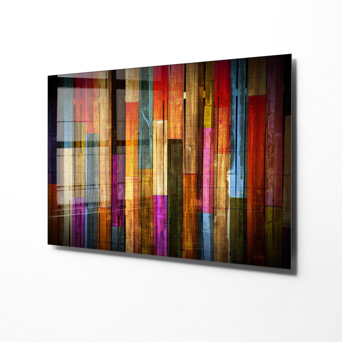 Wallity Cuadro Decorativo de Cristal Templado Multicolor 50 x 70 cm